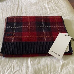 LACOSTE men’s wool scarf